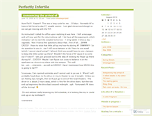 Tablet Screenshot of perfectinfertile.wordpress.com