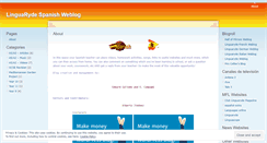 Desktop Screenshot of linguarydespanish.wordpress.com