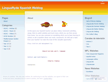 Tablet Screenshot of linguarydespanish.wordpress.com
