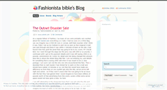 Desktop Screenshot of fashionistabible.wordpress.com