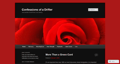 Desktop Screenshot of confessionsofadrifter.wordpress.com