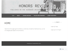 Tablet Screenshot of honorsreview.wordpress.com