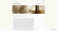 Desktop Screenshot of lorienc.wordpress.com
