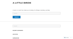 Desktop Screenshot of alittlebirdienyc.wordpress.com