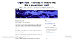 Desktop Screenshot of organicfaith.wordpress.com