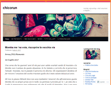 Tablet Screenshot of chicorun.wordpress.com
