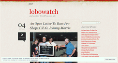 Desktop Screenshot of lobowatch.wordpress.com