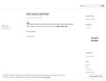 Tablet Screenshot of itlex.wordpress.com