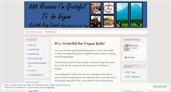 Desktop Screenshot of gratefulvegan.wordpress.com