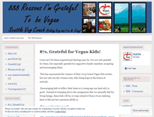 Tablet Screenshot of gratefulvegan.wordpress.com