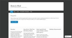 Desktop Screenshot of borntoplod.wordpress.com