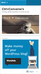 Mobile Screenshot of ctrlconverse.wordpress.com