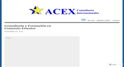 Desktop Screenshot of acexconsultores.wordpress.com