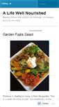 Mobile Screenshot of alifewellnourished.wordpress.com