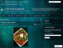 Tablet Screenshot of alifewellnourished.wordpress.com