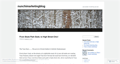 Desktop Screenshot of nunchimarketingblog.wordpress.com