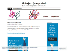 Tablet Screenshot of mutarjam.wordpress.com