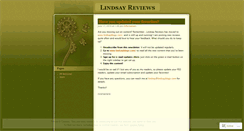 Desktop Screenshot of lindsayreviews.wordpress.com