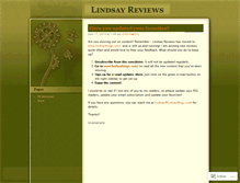 Tablet Screenshot of lindsayreviews.wordpress.com