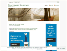 Tablet Screenshot of ngocthanhit.wordpress.com