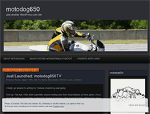 Tablet Screenshot of motodog650.wordpress.com