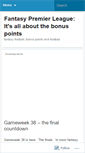 Mobile Screenshot of aboutthebonuspoints.wordpress.com