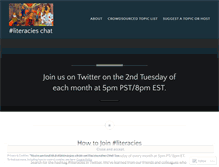 Tablet Screenshot of literacieschat.wordpress.com