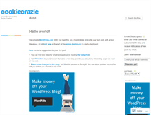 Tablet Screenshot of cookiecrazie.wordpress.com