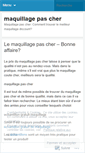Mobile Screenshot of maquillagepascher.wordpress.com