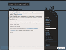Tablet Screenshot of maquillagepascher.wordpress.com