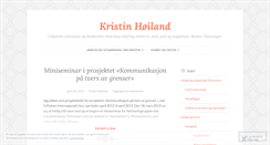 Desktop Screenshot of kristinhoiland.wordpress.com