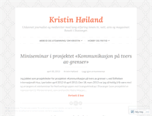 Tablet Screenshot of kristinhoiland.wordpress.com