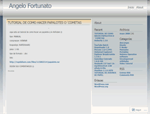 Tablet Screenshot of angelofortunato.wordpress.com