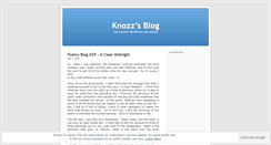 Desktop Screenshot of knozz.wordpress.com