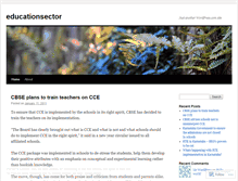 Tablet Screenshot of educationsector.wordpress.com