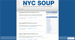 Desktop Screenshot of nycsoup.wordpress.com