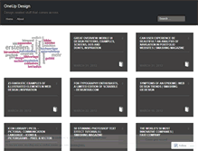 Tablet Screenshot of oneupdesign.wordpress.com