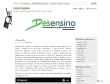 Tablet Screenshot of desensino.wordpress.com