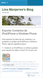 Mobile Screenshot of linamanjarres.wordpress.com