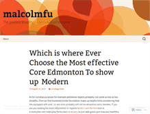 Tablet Screenshot of malcolmfu.wordpress.com