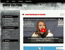 Tablet Screenshot of davidcastioni.wordpress.com