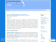 Tablet Screenshot of facebooklandingpage1.wordpress.com