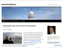 Tablet Screenshot of peterstudyleave.wordpress.com