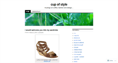 Desktop Screenshot of cupofstyle.wordpress.com