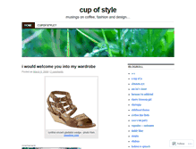 Tablet Screenshot of cupofstyle.wordpress.com