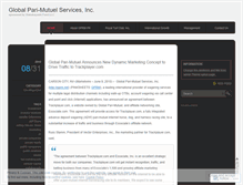 Tablet Screenshot of globalparimutuel.wordpress.com