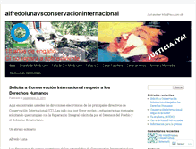 Tablet Screenshot of alfredolunavsconservacioninternacional.wordpress.com