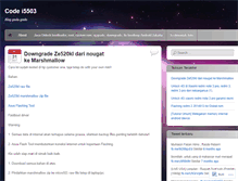 Tablet Screenshot of codei5503.wordpress.com