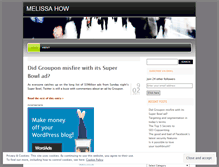 Tablet Screenshot of melissahow.wordpress.com
