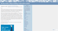 Desktop Screenshot of busyhands.wordpress.com